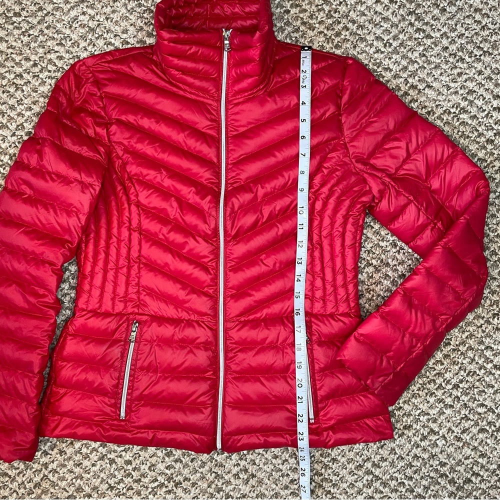 Kenneth Cole Reaction Women's Red Quilted Packable Puffer Jacket - Picture 8 of 16
